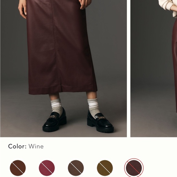 NWT Maeve faux leather skirt - Picture 3 of 3